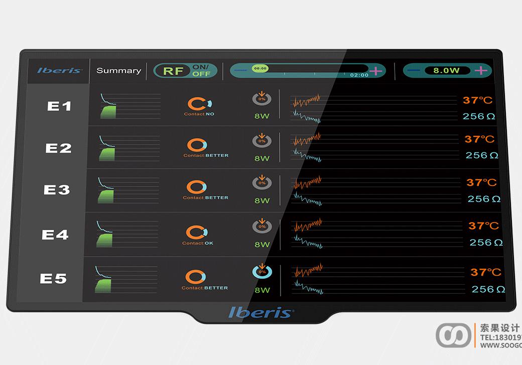 射频消融仪医疗交互ui设计